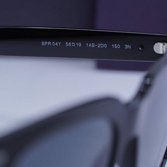 Final Price! Prada PR04YS 1AB2D0 Black/Grey Sunglasses